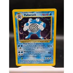 Polwrath Pokemon Card 13/102 Base Set 1999 Wizards of the Coast LP - Image 1