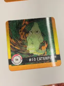 1999 Caterpie 06 Pokemon Premier 3D Holographic Card #10 #11 Action Flipz - Image 1