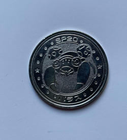 Paras Pokemon Rare Vintage Meiji Battle Coin Metal Japanese - 1999 - Image 1