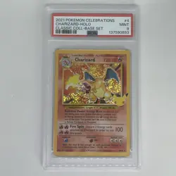 2021 Pokemon Celebrations Charizard Holo Base PSA 9 - Image 1