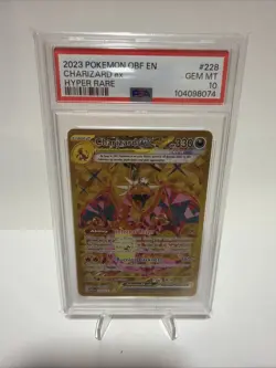 2023 Pokemon Obf En-Obsidian Flames Charizard Ex Hyper Rare PSA 10 228/197 - Image 1