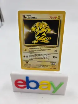 Pokemon TCG Electabuzz 20/109 Rare Non Holo Base Set Unlimited 1999 WOTC NM - Image 1