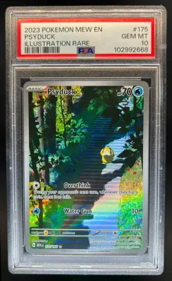 2023 Pokemon SV 151 MEW EN Psyduck #175/165 PSA 10 - Image 1
