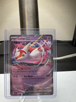 Pokemon Latias ex 076/191 SV08 Surging Sparks Double Rare NM - Image 1
