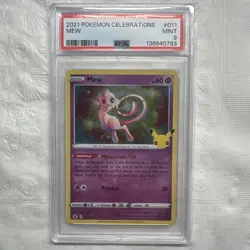 2021 Mew Holo Rare Pokemon TCG Celebrations 011/025 PSA 9 Mint 🔥🔥 - Image 1