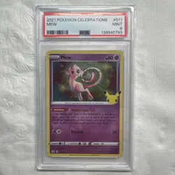 2021 Mew Holo Rare Pokemon TCG Celebrations 011/025 PSA 9 Mint 🔥🔥 - Image 2