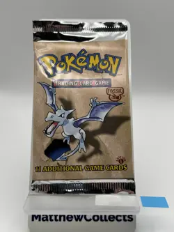 1st Edition Pokemon Fossil Pack Sealed Aerodactyl - Original Owner (**READ**) - Image 1