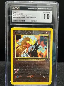 ENTEI BLCK STR PROMOS - WOTC SPELL OF THE UNOWN (REVERSE HOLO) 34 POKEMON CGC 10 - Image 1