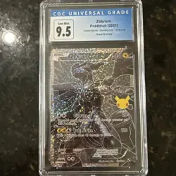 Zekrom 114/114 Pokemon Celebrations Classic Collection CGC 9.5 Blue Label CGC 10 - Image 1