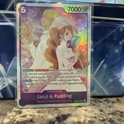 One Piece TCG English Sanji and Pudding EB02-035 SR Anime 25th Collection NM/M - Image 1