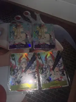 Black Maria OP08-074 & Yamato Illustration Box Volume 2 EN Promo One Piece X2 - Image 1