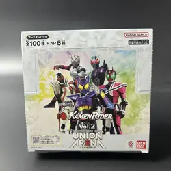 BANDAI UNION ARENA Booster Pack Kamen Rider Vol.2 [EX12BT] Box of 16 Packs - Image 1