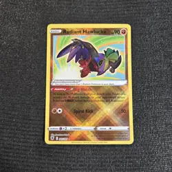 Pokemon TCG Astral Radiance Radiant Hawlucha Holo Card 81/189 - Image 1
