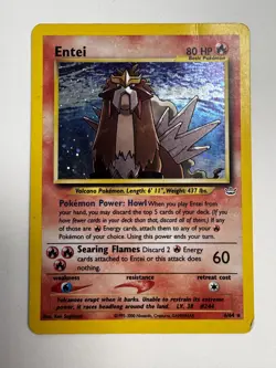 Entei Neo Revelation Holo Vintage Pokemon Card TCG WOTC UK 6/64 - Image 1