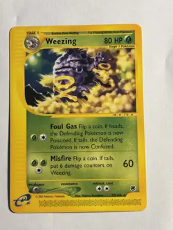 Weezing Non Holo Expedition Ruby And Sapphire LP, 2 Pokemon Card Lot - Image 3