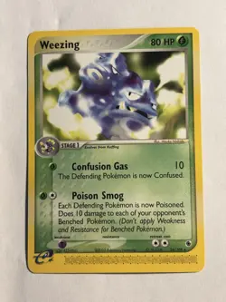 Weezing Non Holo Expedition Ruby And Sapphire LP, 2 Pokemon Card Lot - Image 4