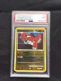 Pokemon Cards: Legends Awakened Reverse Holo: Groudon 29/146 PSA 9 - Image 1