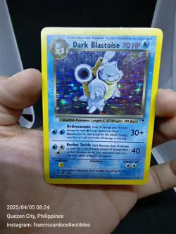Pokemon Card - DARK BLASTOISE #4 - HOLO (LEGENDARY COLLECTION) YEAR 2002 - Image 2