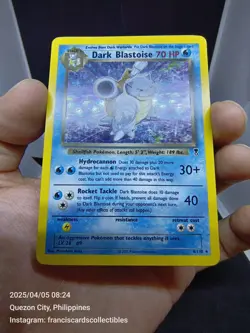 Pokemon Card - DARK BLASTOISE #4 - HOLO (LEGENDARY COLLECTION) YEAR 2002 - Image 4