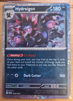 Pokemon TCG Hydreigon McDonald's Foil Card 2025 Promo, 10 / 15 Sleeeved - Image 1