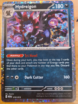 Pokemon TCG Hydreigon McDonald's Foil Card 2025 Promo, 10 / 15 Sleeeved - Image 2