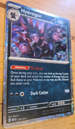 Pokemon TCG Hydreigon McDonald's Foil Card 2025 Promo, 10 / 15 Sleeeved - Image 3