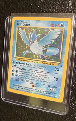 Pokemon Articuno Fossil Holo card 2/62 - Image 1