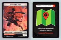Human Soldier #3/13 MTG Ikoria Lair Of Behemoths 2020 Token TCG Card - Image 2