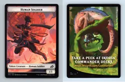 Human Soldier #3/13 MTG Ikoria Lair Of Behemoths 2020 Token TCG Card - Image 4