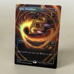 MTG Ruby Medallion - Borderless Foil - MH3 NM - Image 1