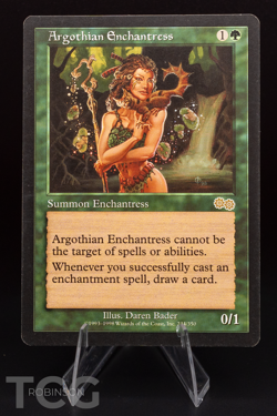 Argothian Enchantress: 1998 Magic the Gathering - Urza's Saga Regular - Image 1