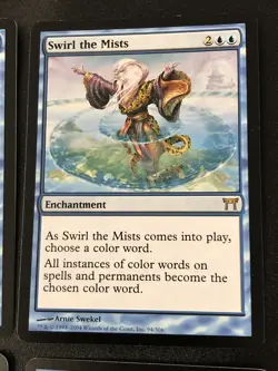 Swirl The Mists X4 Champions Of Kamigawa Ex Cond See Pics Front Back - Image 4