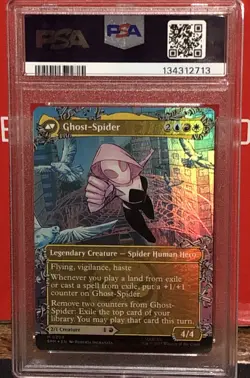 MTG SPM Gwen/Ghost Spider Borderless Foil Mythic PSA 10 Very Rare 0209 - Image 2