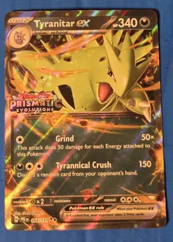 Tyranitar ex (Prismatic Evolutions Stamp) Double Rare 64/131 Pokemon TCG - Image 1