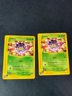 Pokemon Koffing x2 114/165 Pokemon Expedition Common Non-Holo - Excellent - Image 1