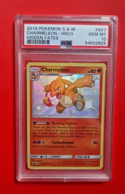 Charmeleon PSA 10 Hidden Fates Holo SV7/SV94 Gem Mint Sun & Moon Pokemon TCG - Image 1
