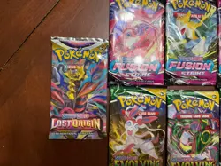 Pokemon TCG: Sword & Shield- (3)Evolving Skies, (3)Fusion Strike,(3)Lost Origin - Image 4