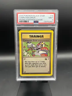 2000 Computer Error Black Star Promo Pokemon League #16 PSA 9 - Image 1