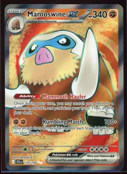 Mamoswine Ex 174/159 - Ultra Rare - SV09: Journey Together - Pokemon TCG- NM 174 - Image 1