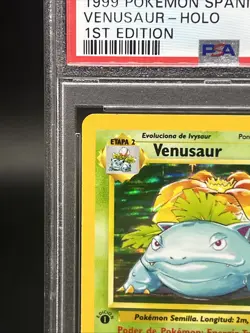 1999 POKEMON SPANISH 1ST Edition #15 VENUSAUR-HOLO PSA 9 👀 WOTC - Image 3
