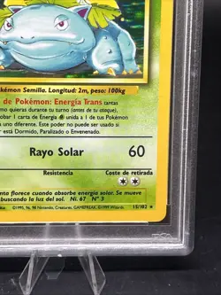 1999 POKEMON SPANISH 1ST Edition #15 VENUSAUR-HOLO PSA 9 👀 WOTC - Image 5