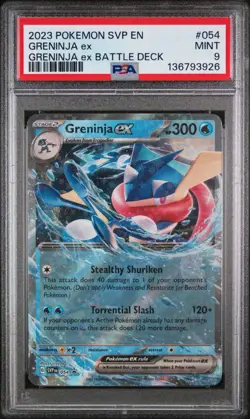 Pokemon TCG - PSA 9 (Pop 68), 2023 Black Star Promo, Greninja Ex, SVP054 - Image 1