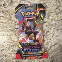 Pokemon Mega Evolution Phantasmal Flames Booster Pack Art Set 4 Pack Lot SEALED - Image 5