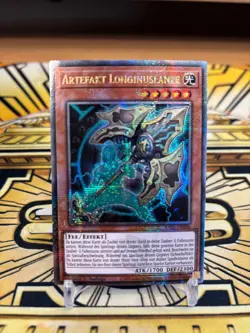 Yugioh Artefakt Longinuslanze Quarter Century Secret Rare RA01-DE006 - Image 1