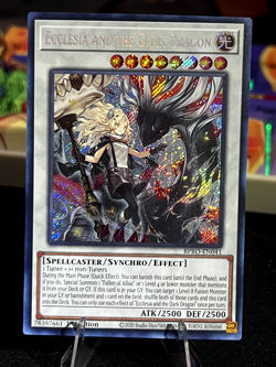 Ecclesia and the Dark Dragon - BPRO-EN041 - Secret Rare YuGiOh Pack Fresh MINT - Image 1