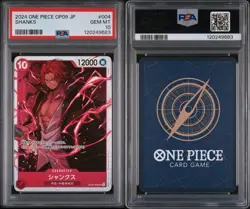2024 ONE PIECE JAPANESE OP09-EMPERORS IN THE NEW WORLD SHANKS 004 PSA 10 - Image 3