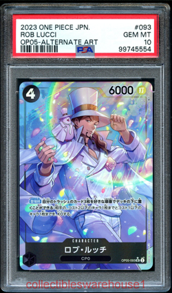 One Piece Japanese Awakening Of The New Era Rob Lucci Alternate Art 093 PSA 10 - Image 1