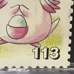 Chansey Pokemon Stamp Mini Card Anime TCG 1998 Shogakukan Nintendo Japanese - Image 4