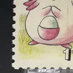 Chansey Pokemon Stamp Mini Card Anime TCG 1998 Shogakukan Nintendo Japanese - Image 5