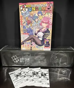 Sealed Gundam TCG Accessory and Card Set 01 FIRST COMBAT EVX-01 Ace Mag & Promos - Image 1